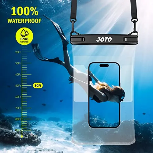 (2 Pack) Large Universal Waterproof Phone Bag | JOTO