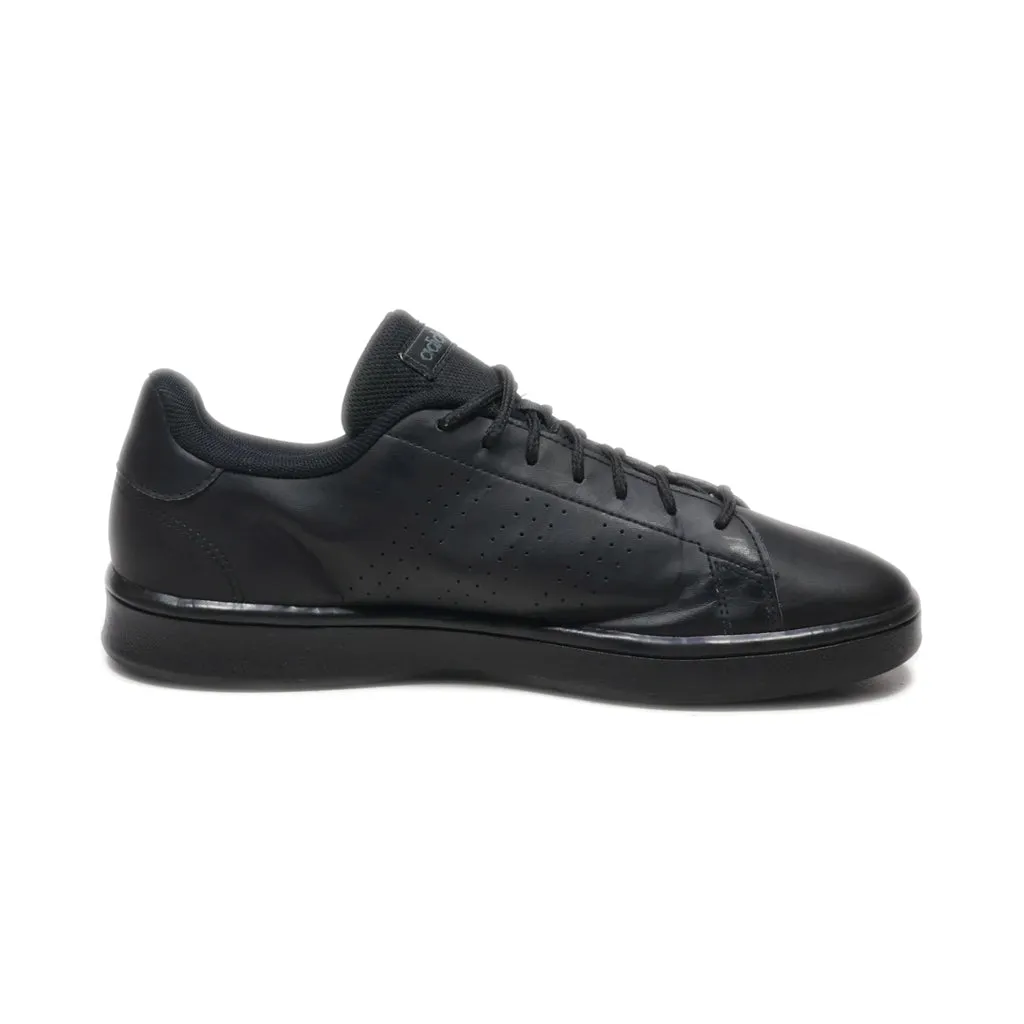 Adidas Advantage Low-Top Sneakers Leather Black Colour For Men