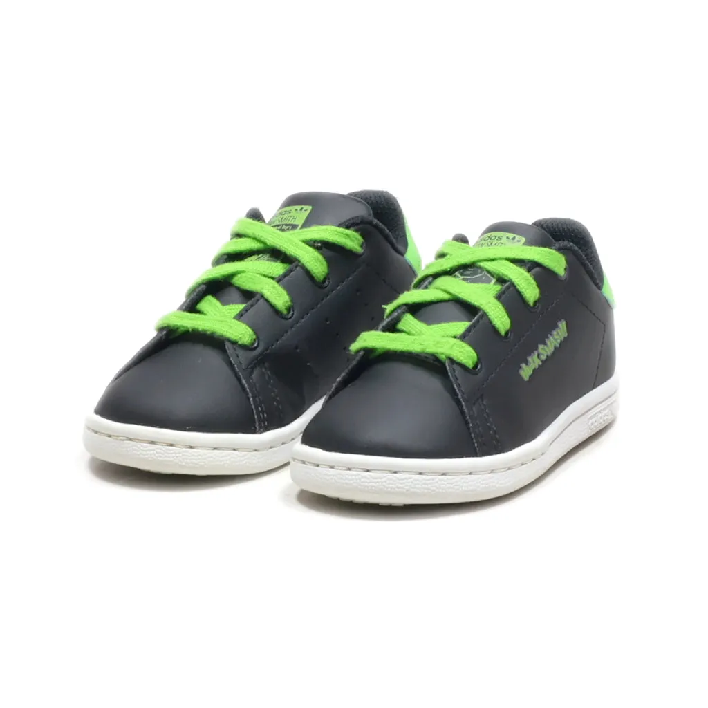 Adidas Stan Smith Sneakers Leather Black Colour For Kids