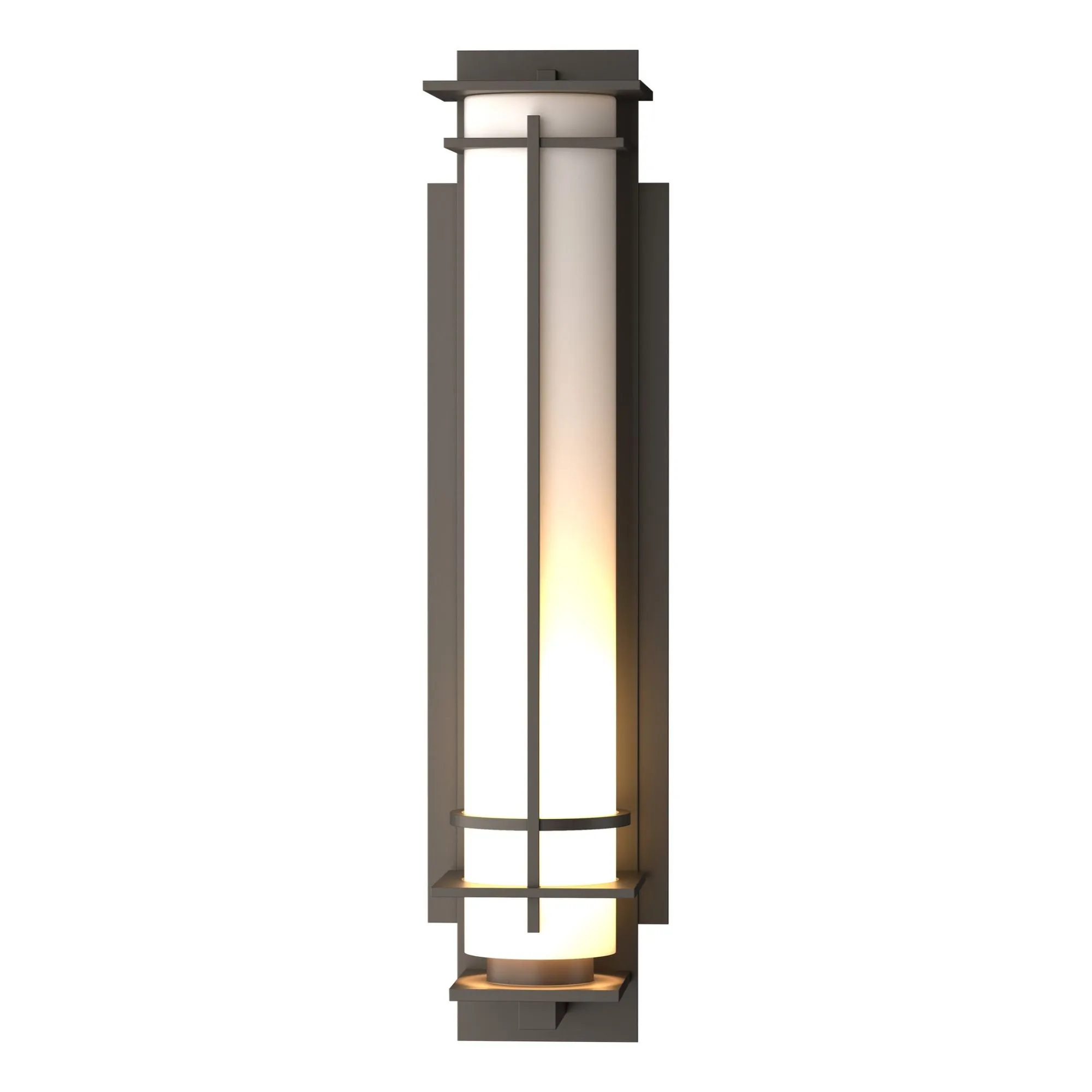 After Hours Large Outdoor Sconce 1-Light Opal Glass (GG) in Coastal Dark Smoke