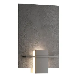 Aperture Sconce 1-Light White Art Glass (BB) in Black