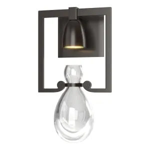 Apothecary Sconce 1-Light Clear Glass (ZM) in Oil Rubbed Bronze