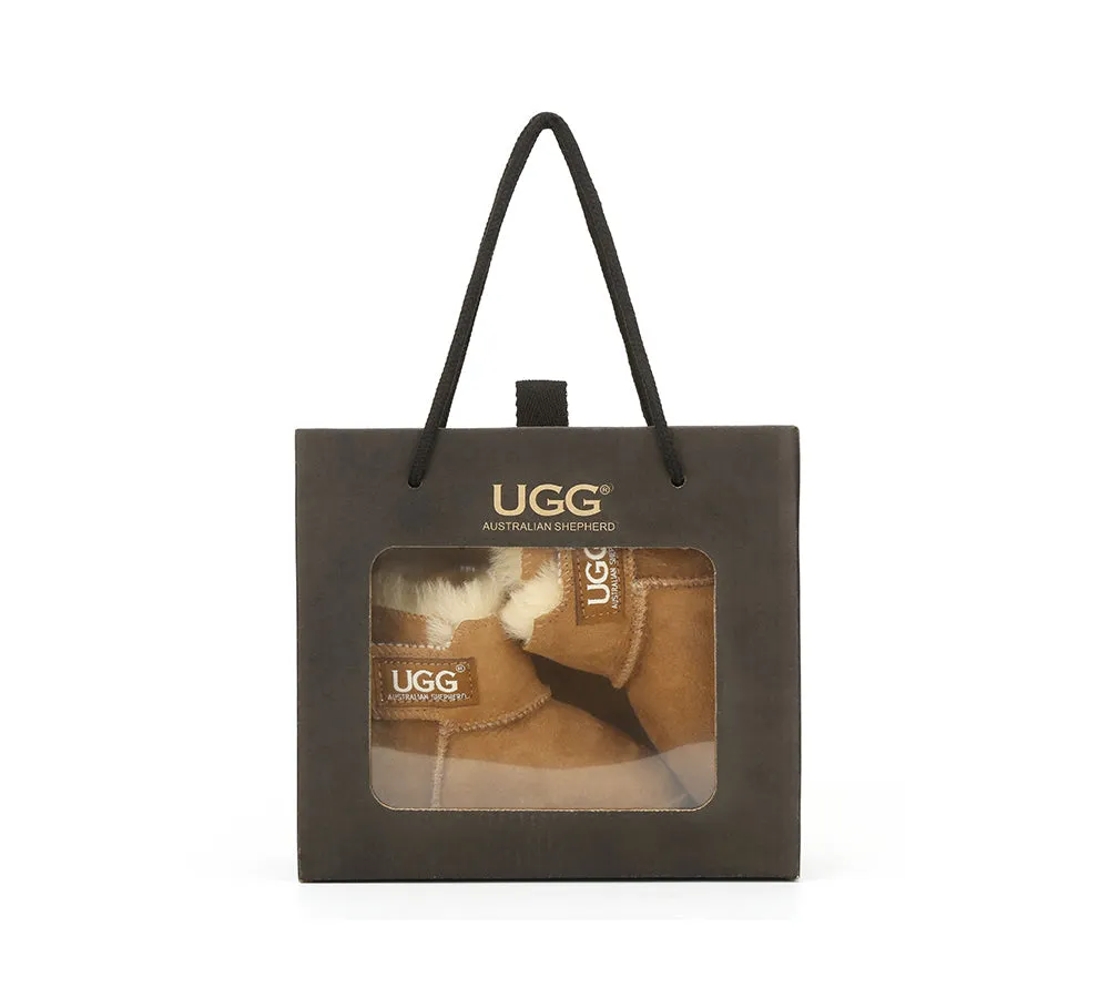 AUSTRALIAN SHEPHERD® UGG Australian Sheepskin Baby Bootie Gift Box Eliana