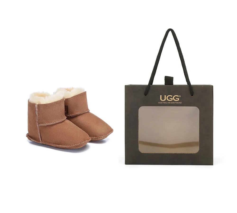 AUSTRALIAN SHEPHERD® UGG Australian Sheepskin Baby Bootie Gift Box Eliana