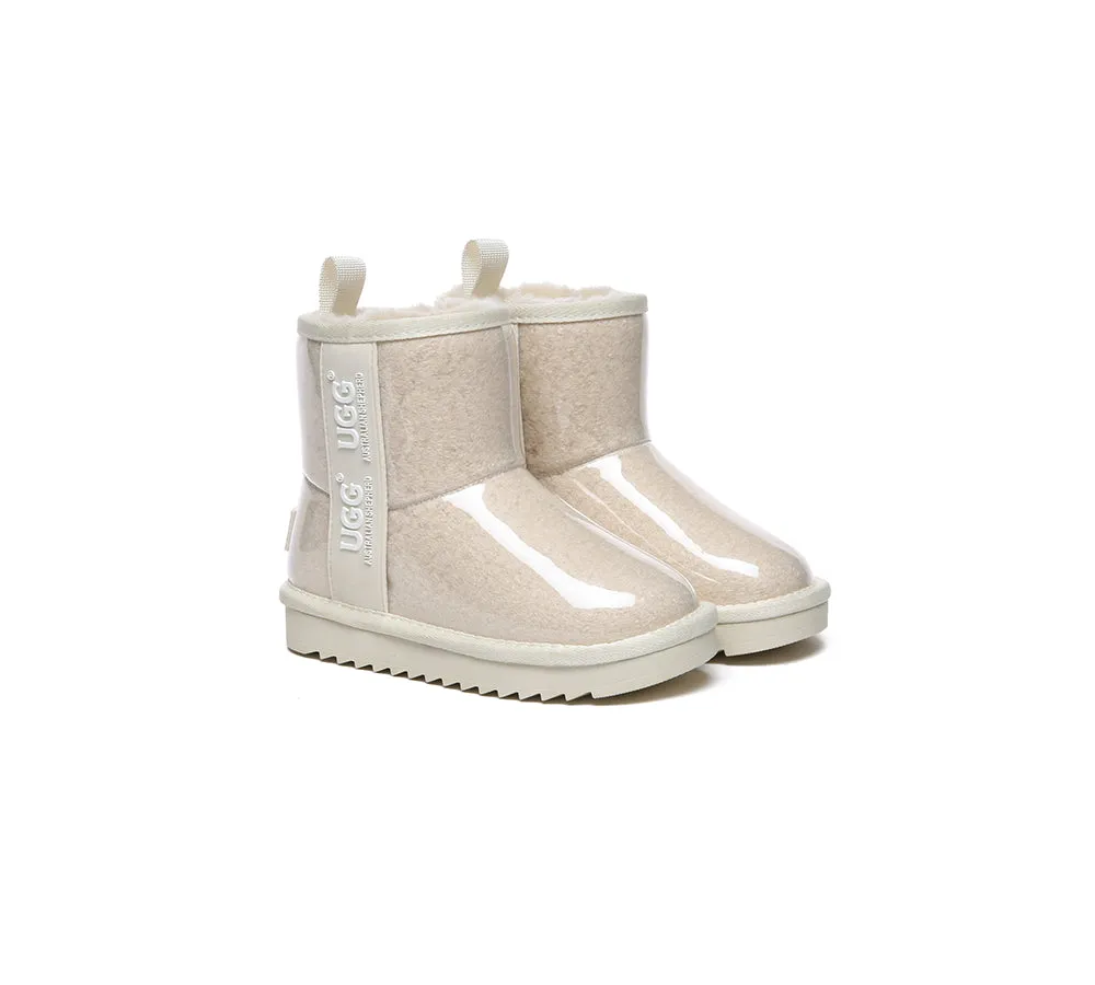 AUSTRALIAN SHEPHERD® UGG Boots  Kids Clear Waterproof Shearling Coated Classic