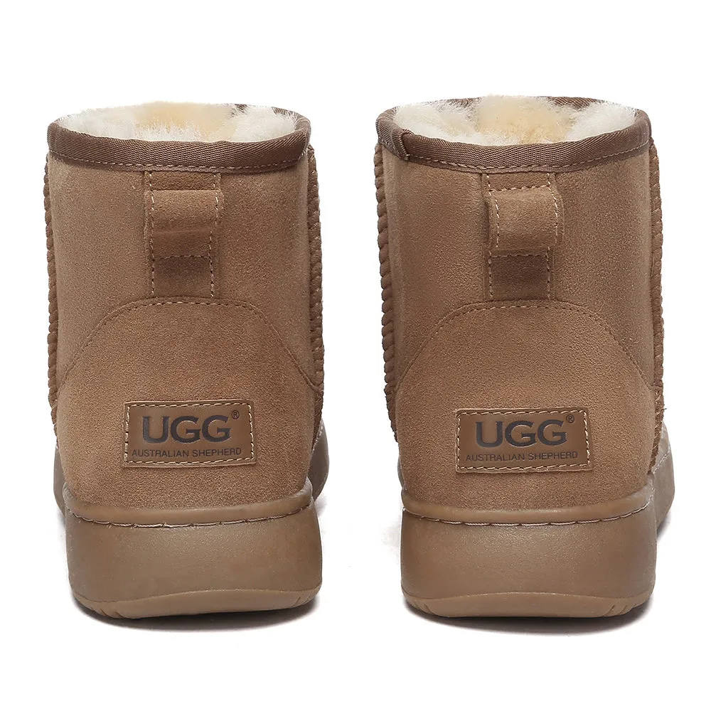 AUSTRALIAN SHEPHERD UGG Boots Sheepskin Wool Ankle Mini Classic Outdoor Boots #AS3064