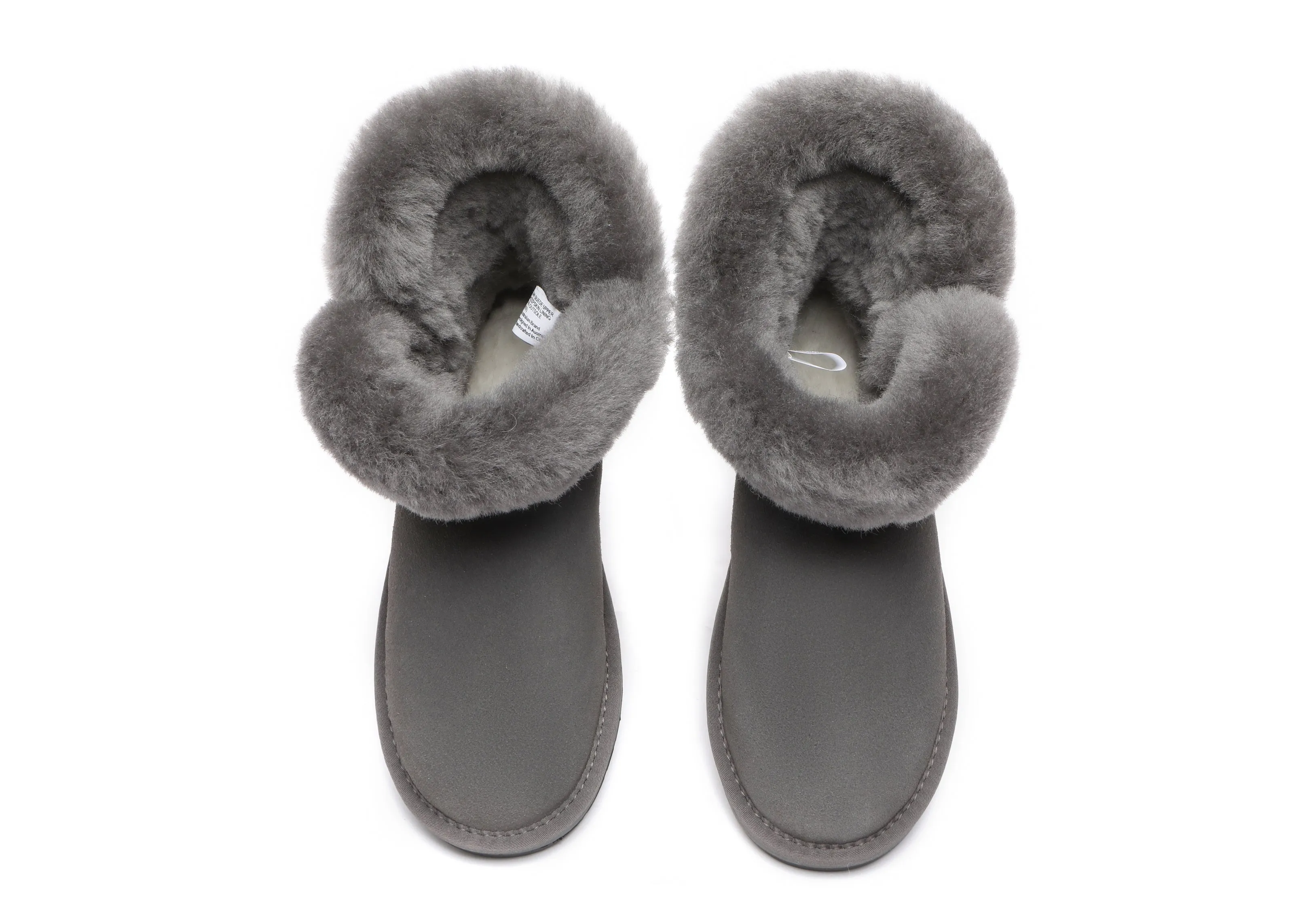 AUSTRALIAN SHEPHERD® UGG Boots Women Sheepskin Wool Horn Toggle Closure Mini Tiara