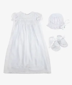 Baby Christening Robe Set - White (Pre-Order)