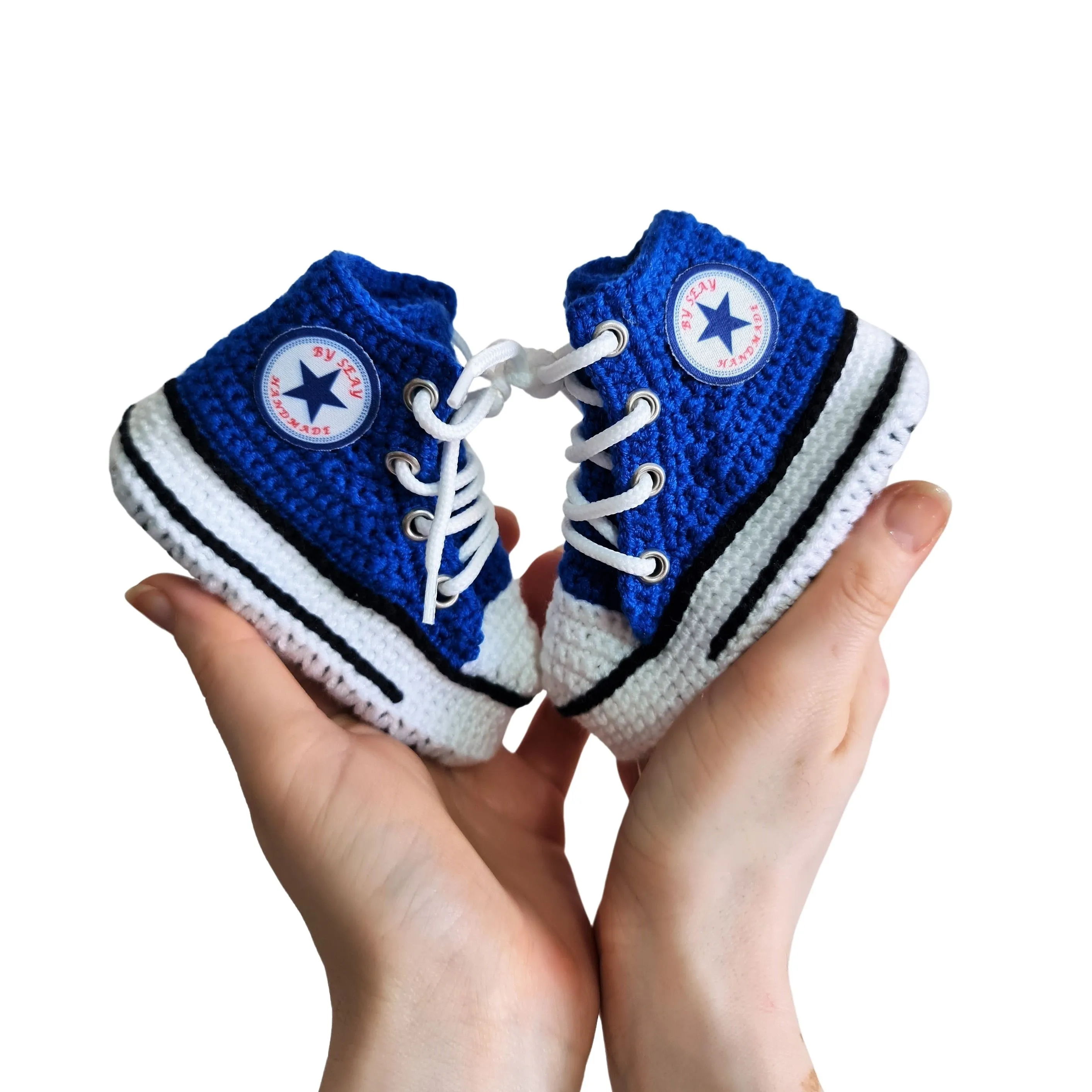 Blue Baby Christmas Comfy Booties, Newborn Cotton Slippers Sneakers