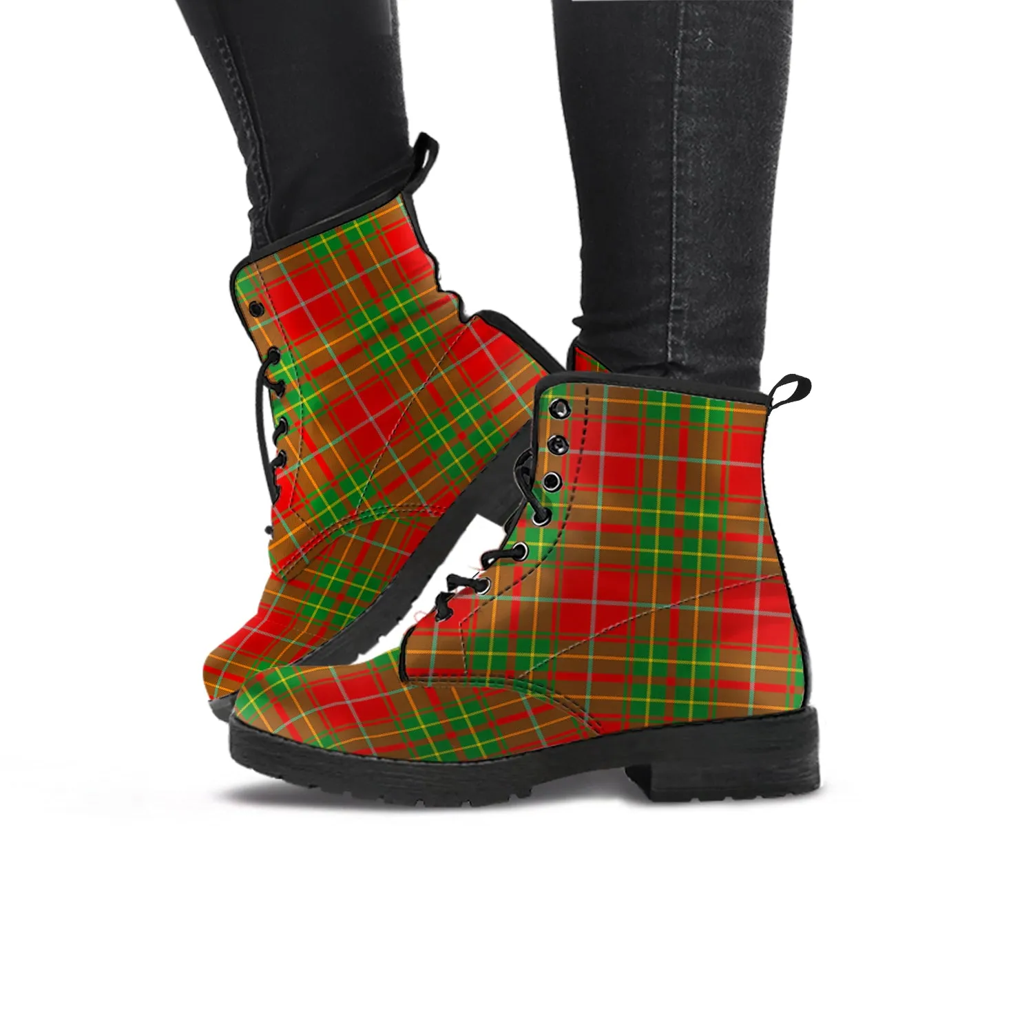 Burnett Tartan Leather Boots