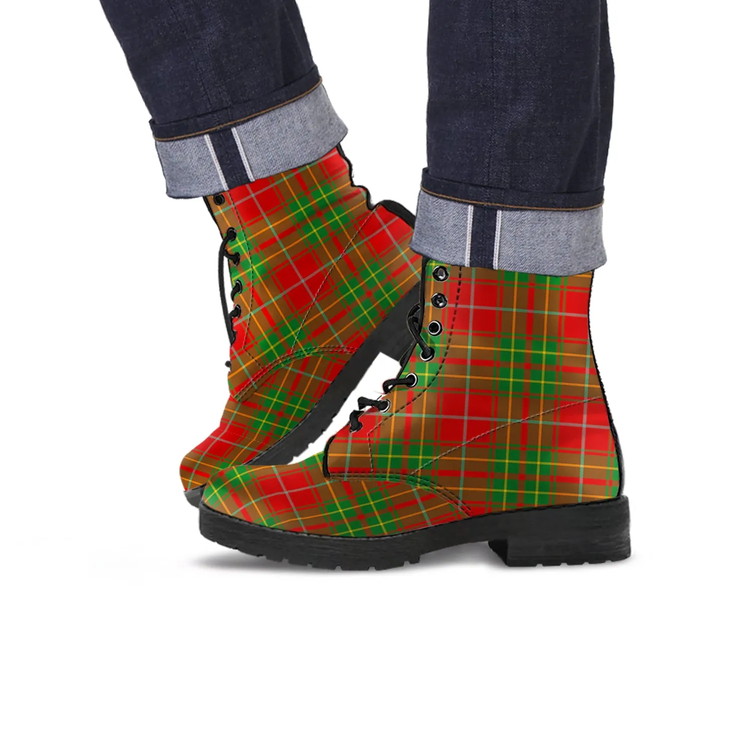 Burnett Tartan Leather Boots