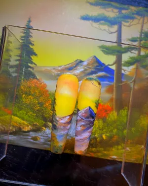 Custom Bob Ross Press-Ons