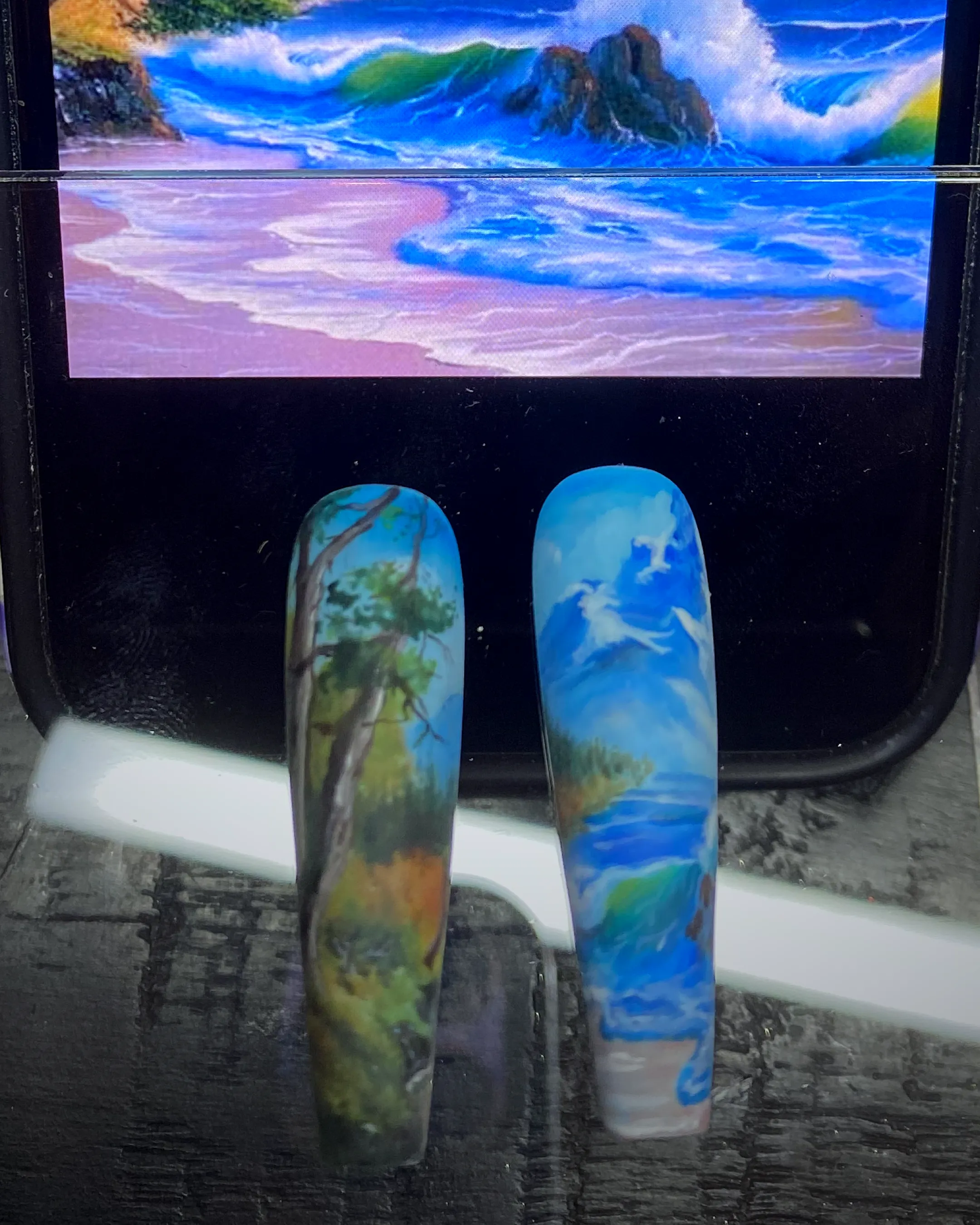 Custom Bob Ross Press-Ons