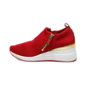 Dkny Low-Top Sneakers Leather Red Colour For Women