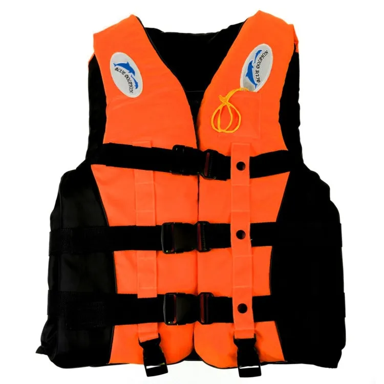 Drifting Swimming Fishing Life Jackets with Whistle for Adults,Size: XL(Orange)