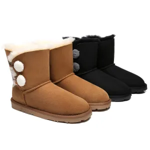 EVERAU UGG Women Mini Twin Button Boots Espina #EA3063