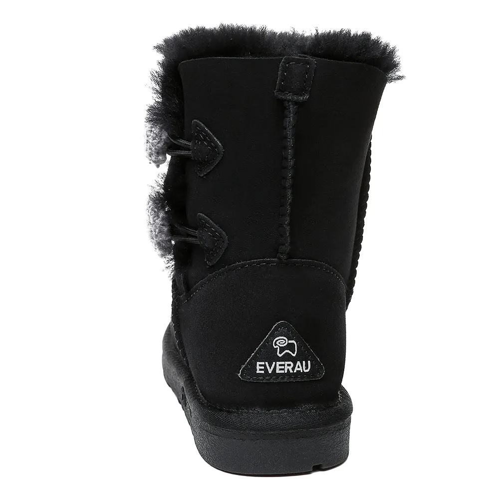 EVERAU UGG Women Mini Twin Button Boots Espina #EA3063