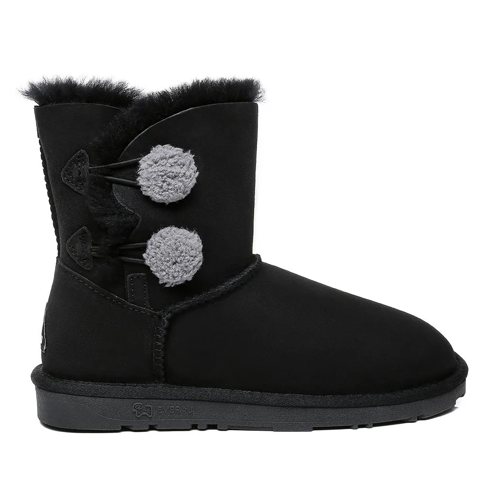 EVERAU UGG Women Mini Twin Button Boots Espina #EA3063