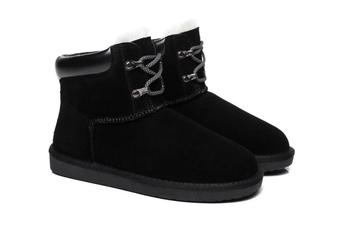 Fashion Boots Dara Cow Suede Sheepskin Lining