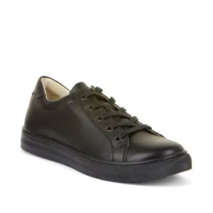 Froddo: Morgan Lace School Shoes - Black Leather