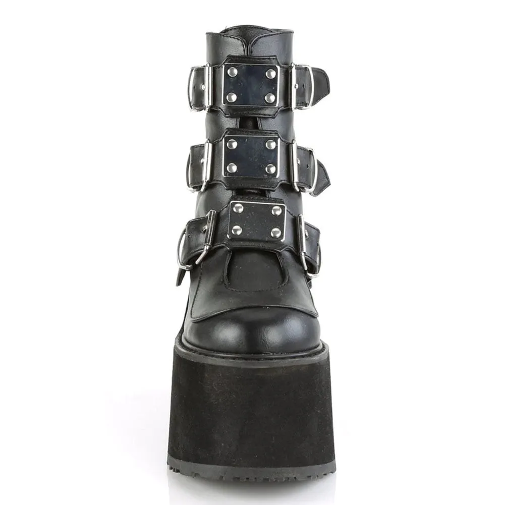 Funki Buys | Boots | Women's Buckle Strap Wedge Ankle Boots