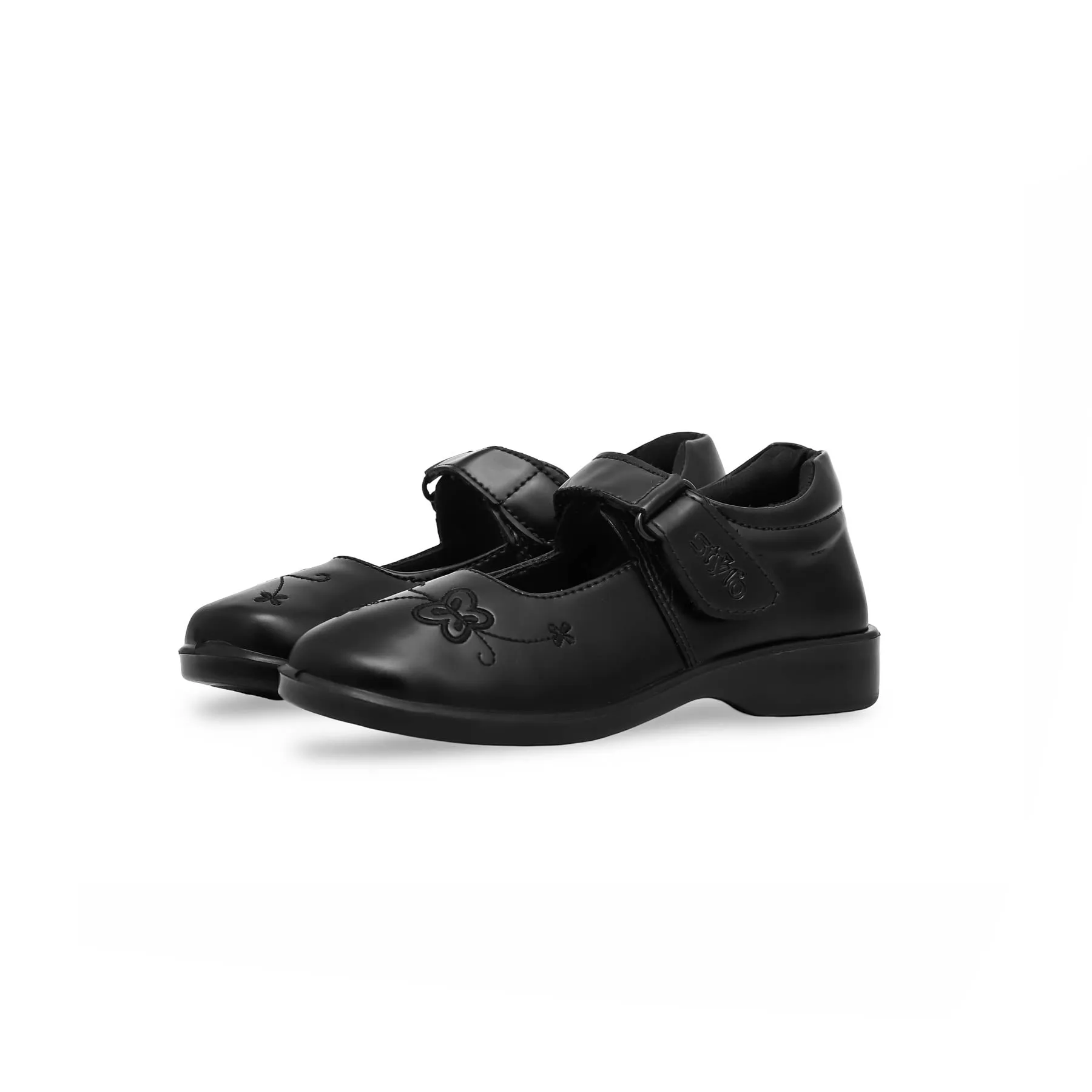 Girls Black School Shoes SK0062