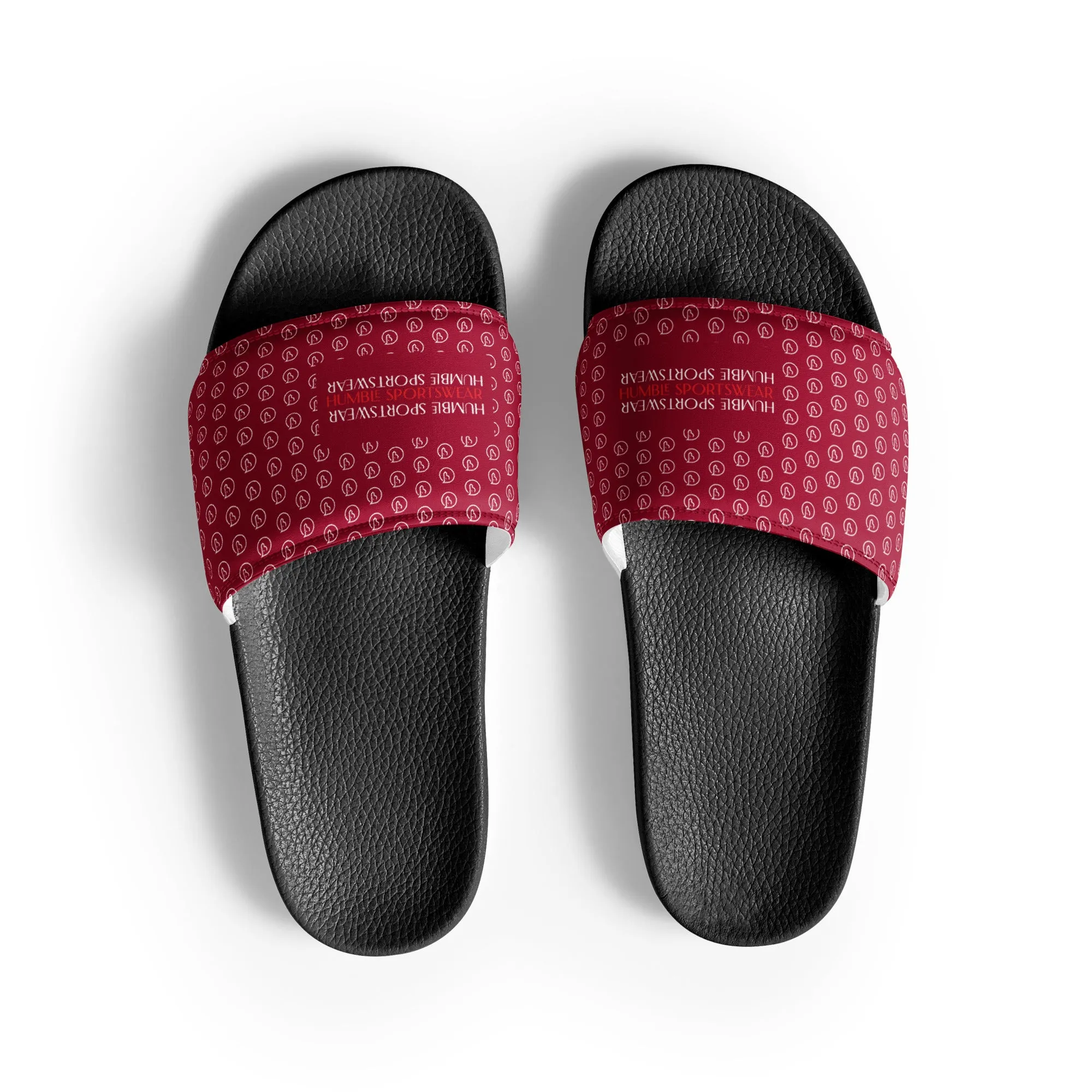 Humble Sportswear™ Men’s Carmine Red Slides Sandals