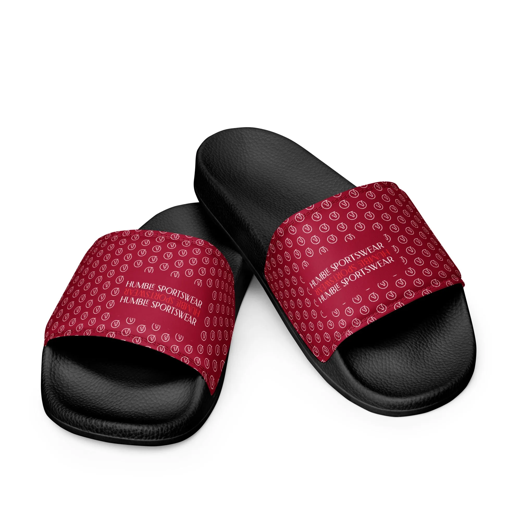 Humble Sportswear™ Men’s Carmine Red Slides Sandals