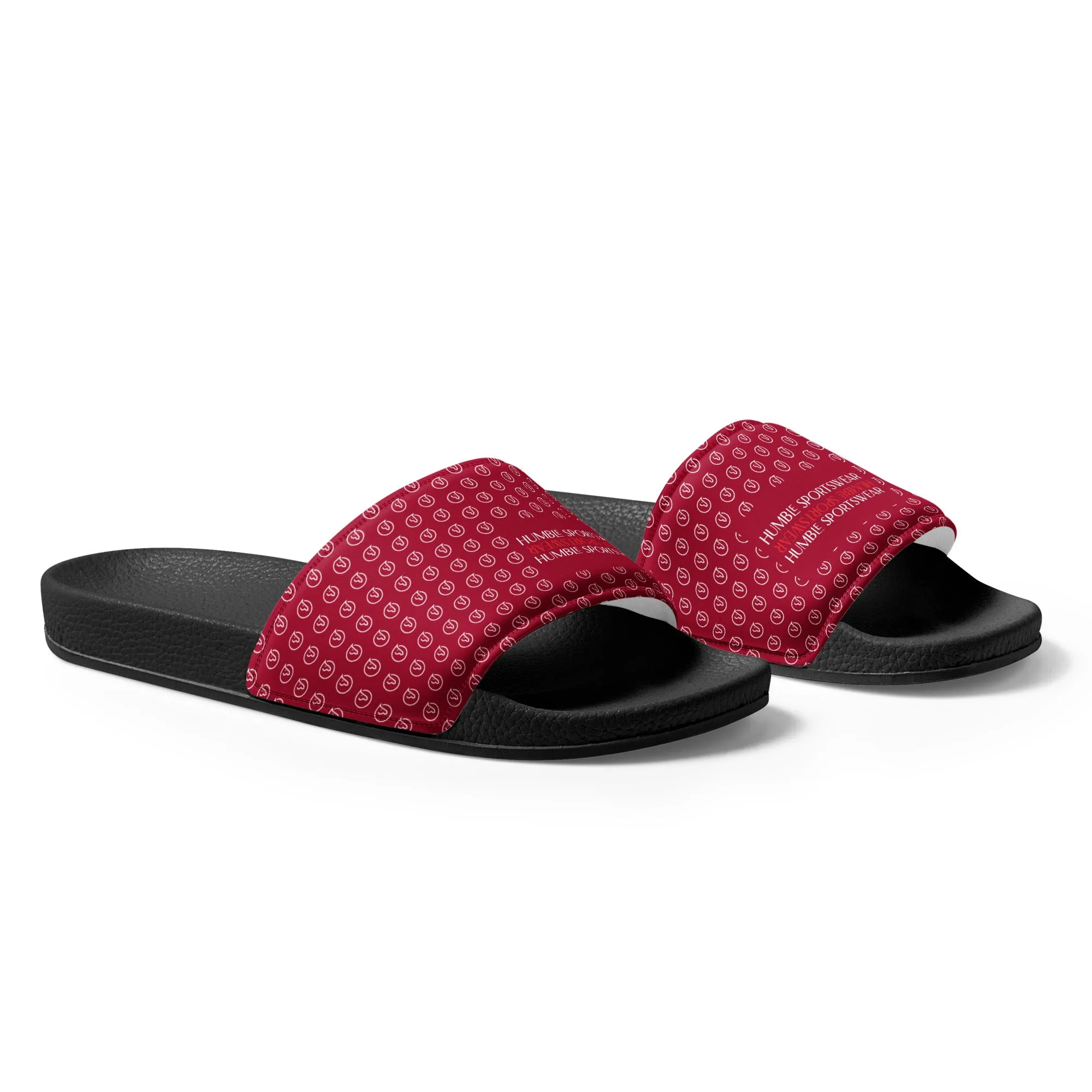 Humble Sportswear™ Men’s Carmine Red Slides Sandals