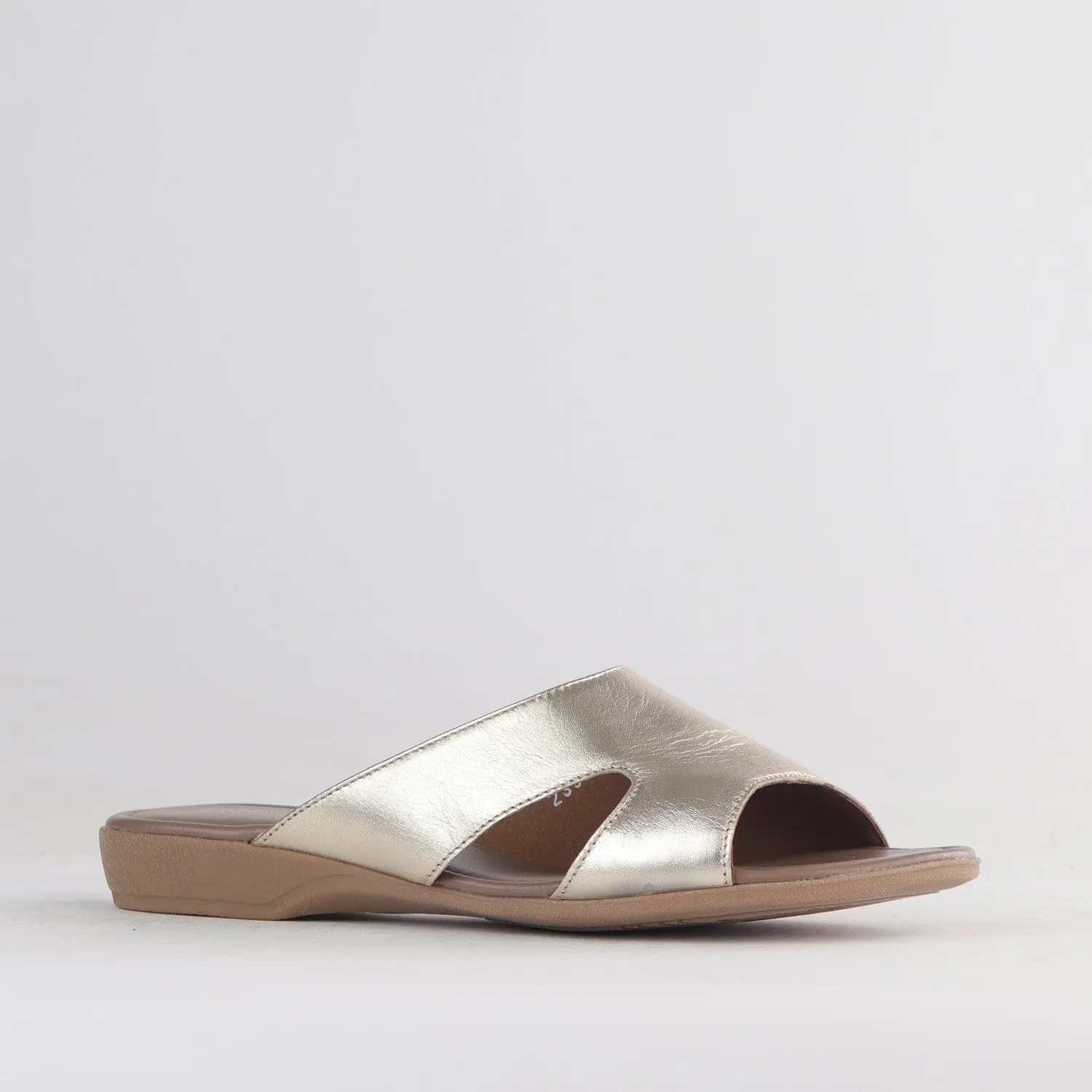 Mule Flat Sandal Gold - 12407