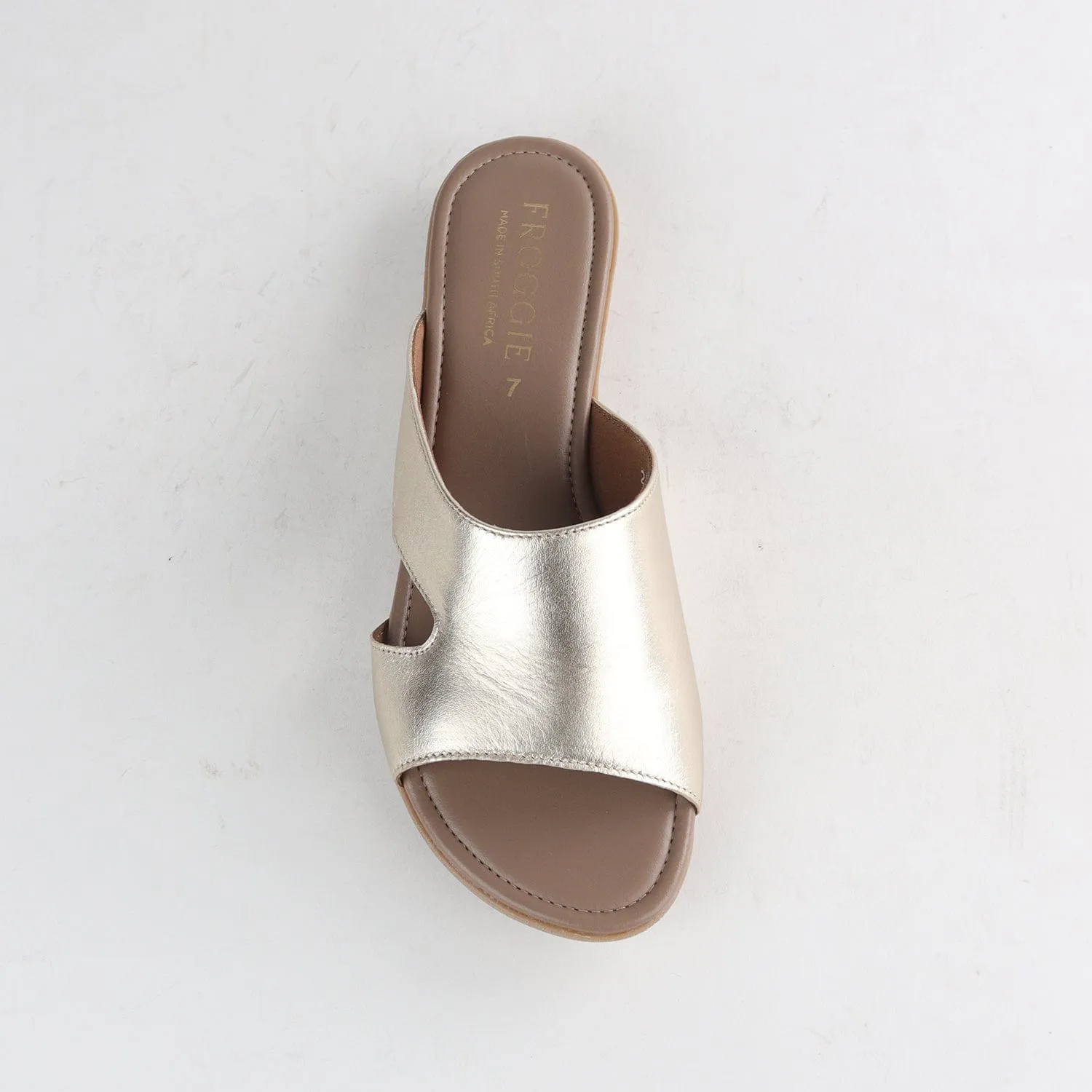 Mule Flat Sandal Gold - 12407