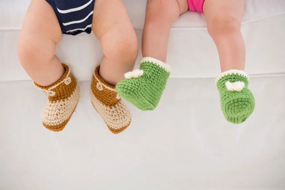 Posy Baby Booties Pattern (Crochet)