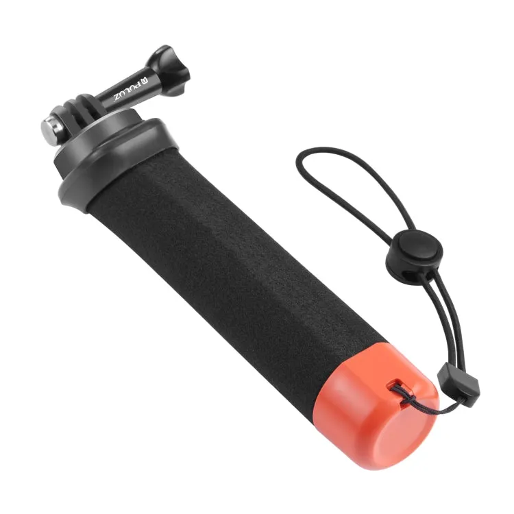 PULUZ Floating Foam Hand Grip Buoyancy Rods with Strap & Quick-release Base for GoPro, Insta360, DJI and Other Action Cameras(Orange)