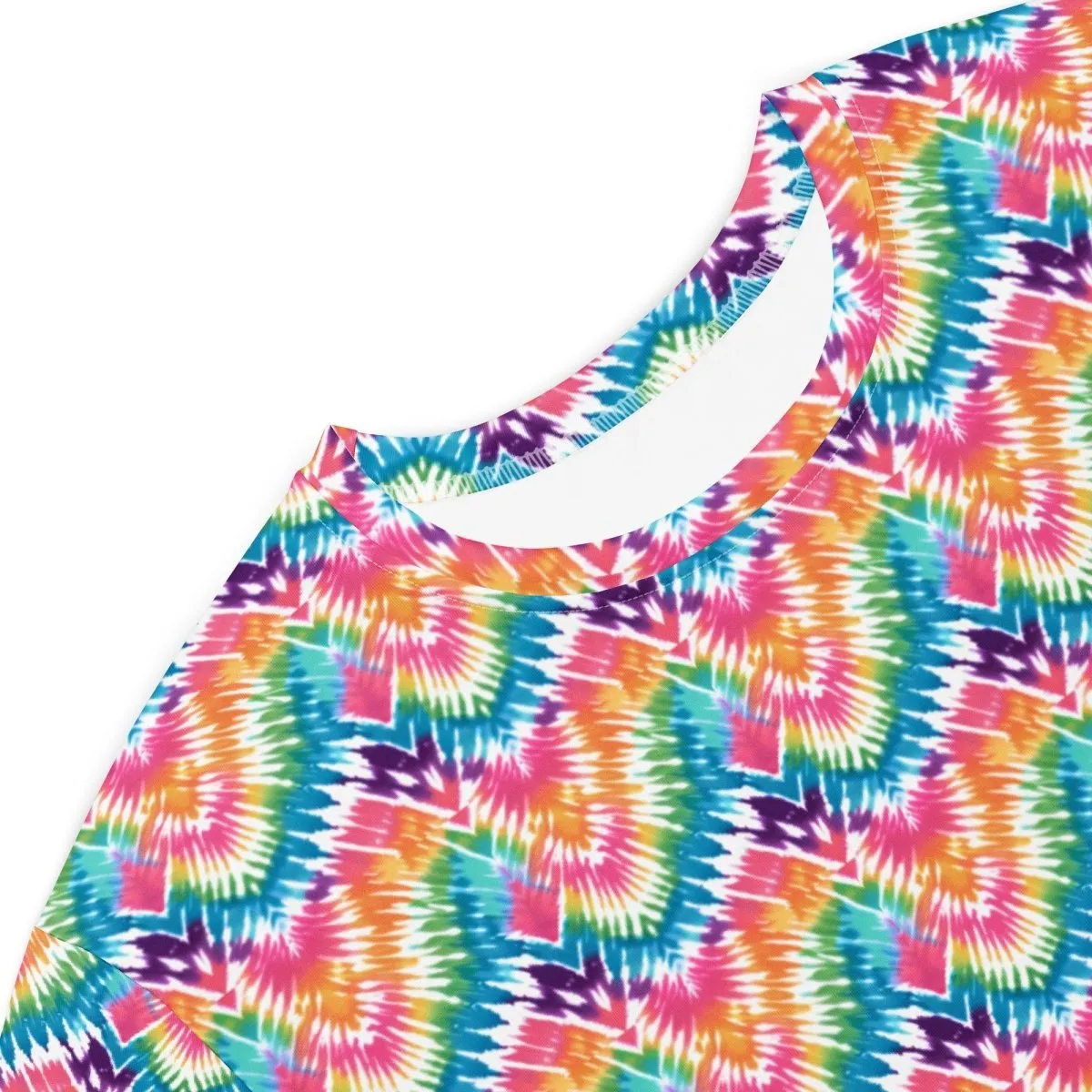 Rainbow Chevron T-Shirt Dress