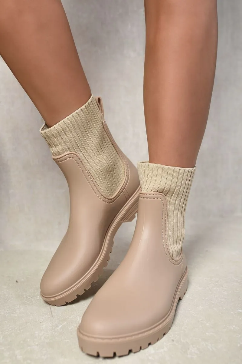 Slip On Platform Ankle Boots