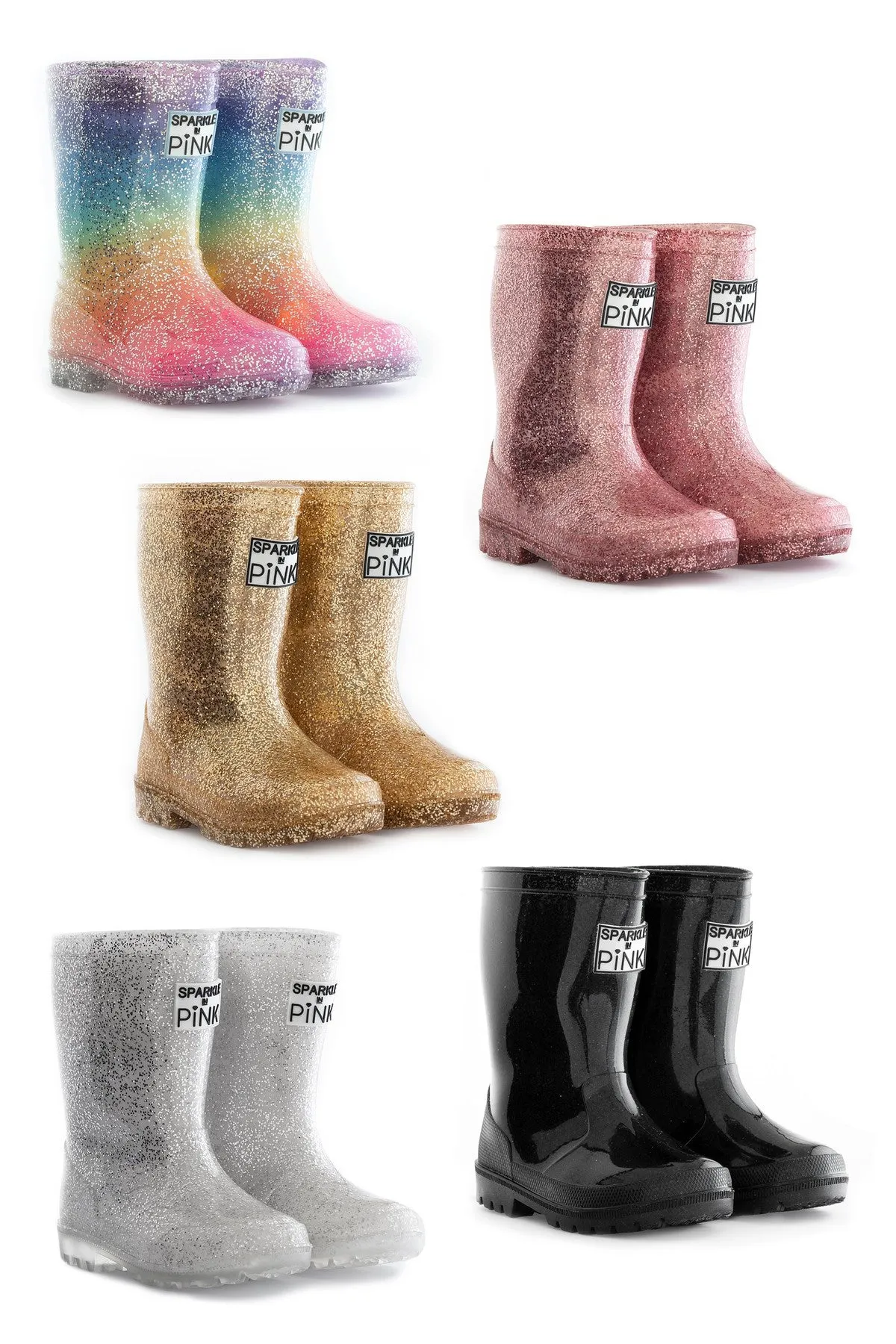 Sparkle In Pink Premium Glitter Boots