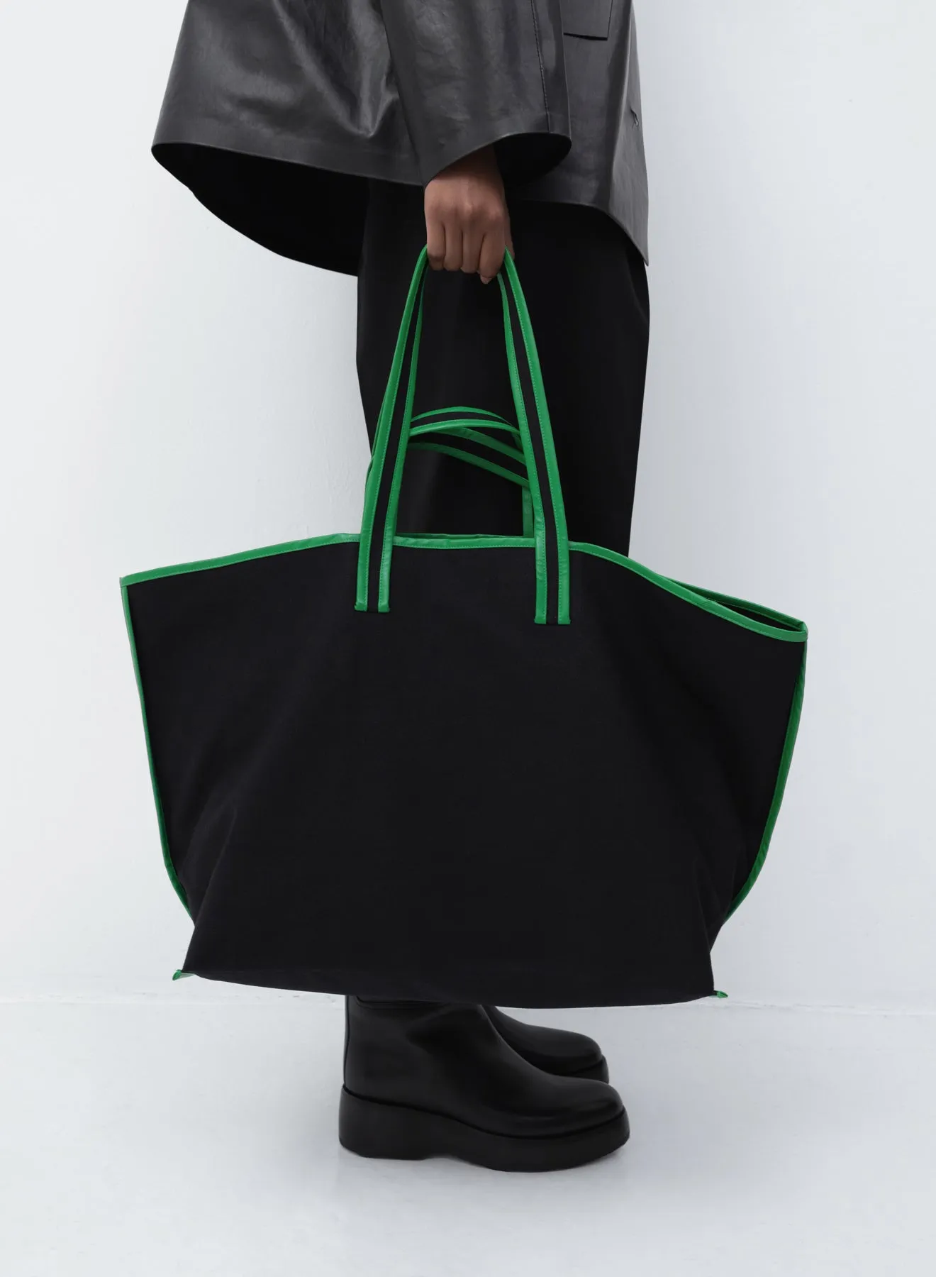 Tote canvas | black / oil green