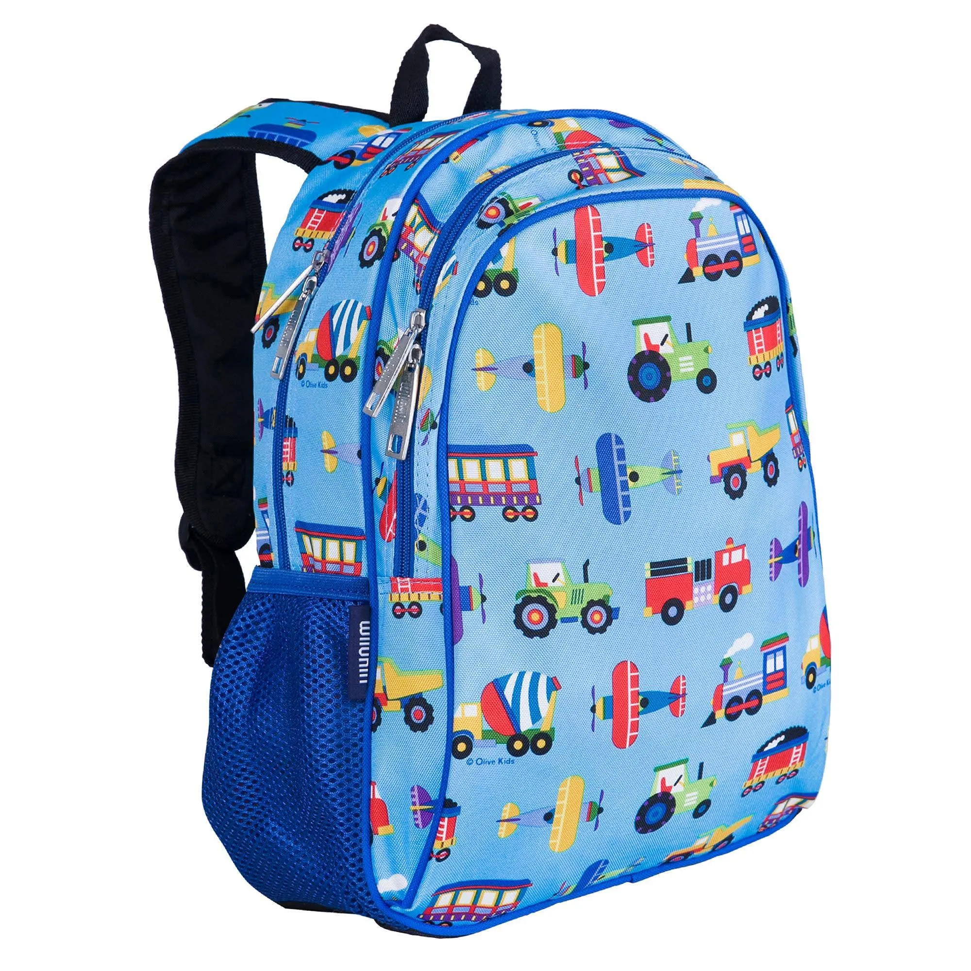 Trains Planes and Trucks Backpack - 15 Inch