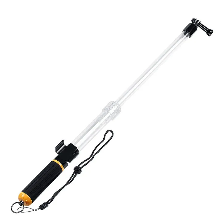 Transparent Retractable Selfie Stick Buoyancy Stick for Gopro Hero11 Black / HERO10 Black / HERO9 Black /HERO8 / HERO7 /6 /5 /5 Session /4 Session /4 /3  /3 /2 /1