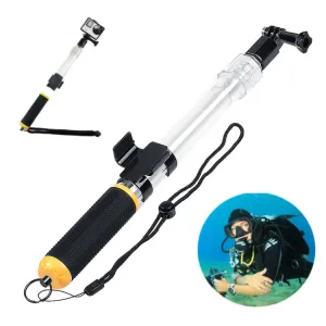 Transparent Retractable Selfie Stick Buoyancy Stick for Gopro Hero11 Black / HERO10 Black / HERO9 Black /HERO8 / HERO7 /6 /5 /5 Session /4 Session /4 /3  /3 /2 /1