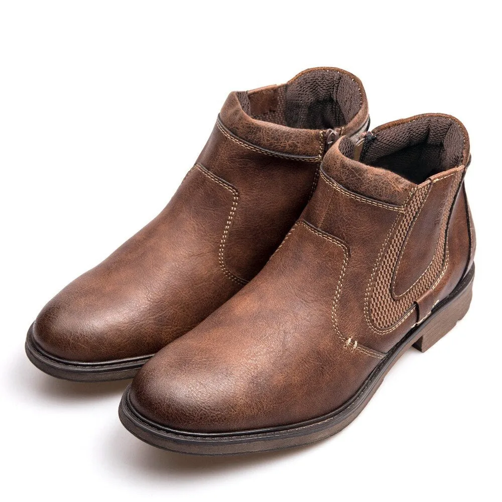 West Louis™ Vintage Style Ankle Short Chelsea Boots