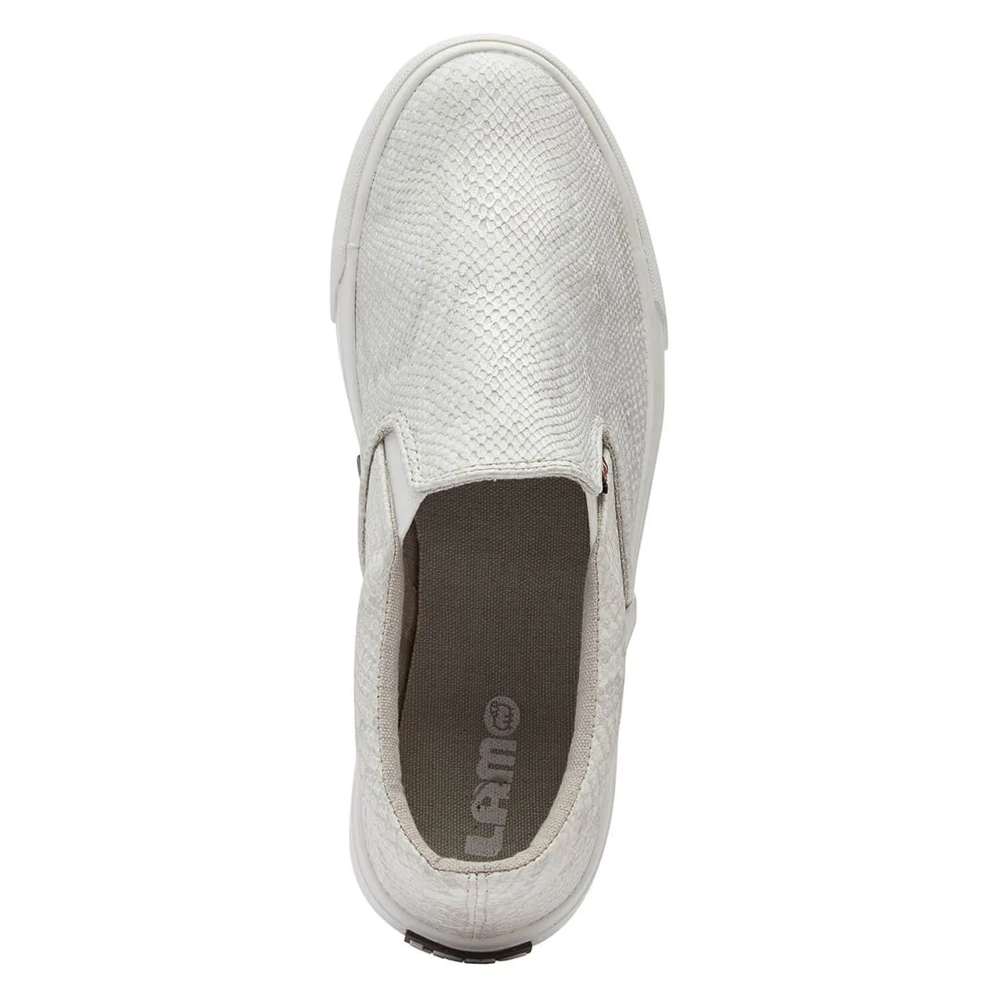 White Snake Piper Slip-On