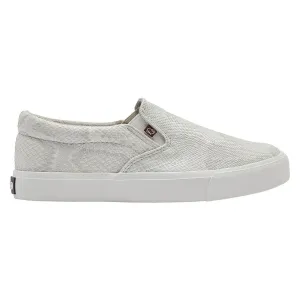 White Snake Piper Slip-On