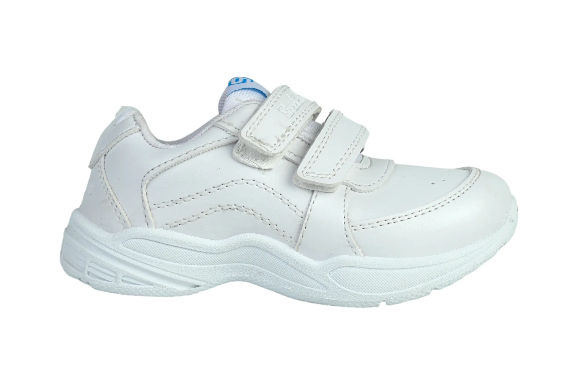 White Velcro School Shoes for Kids 57004 (2 to 9 Yrs)