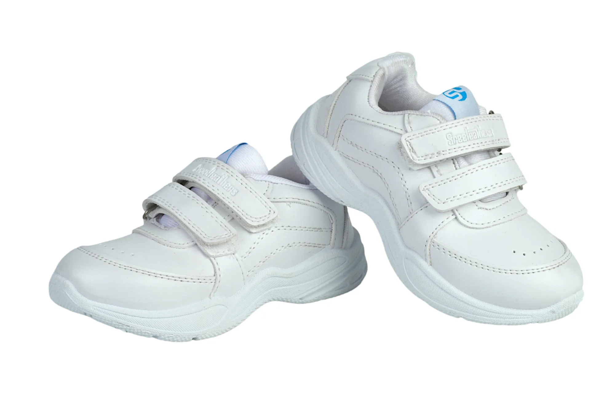 White Velcro School Shoes for Kids 57004 (2 to 9 Yrs)