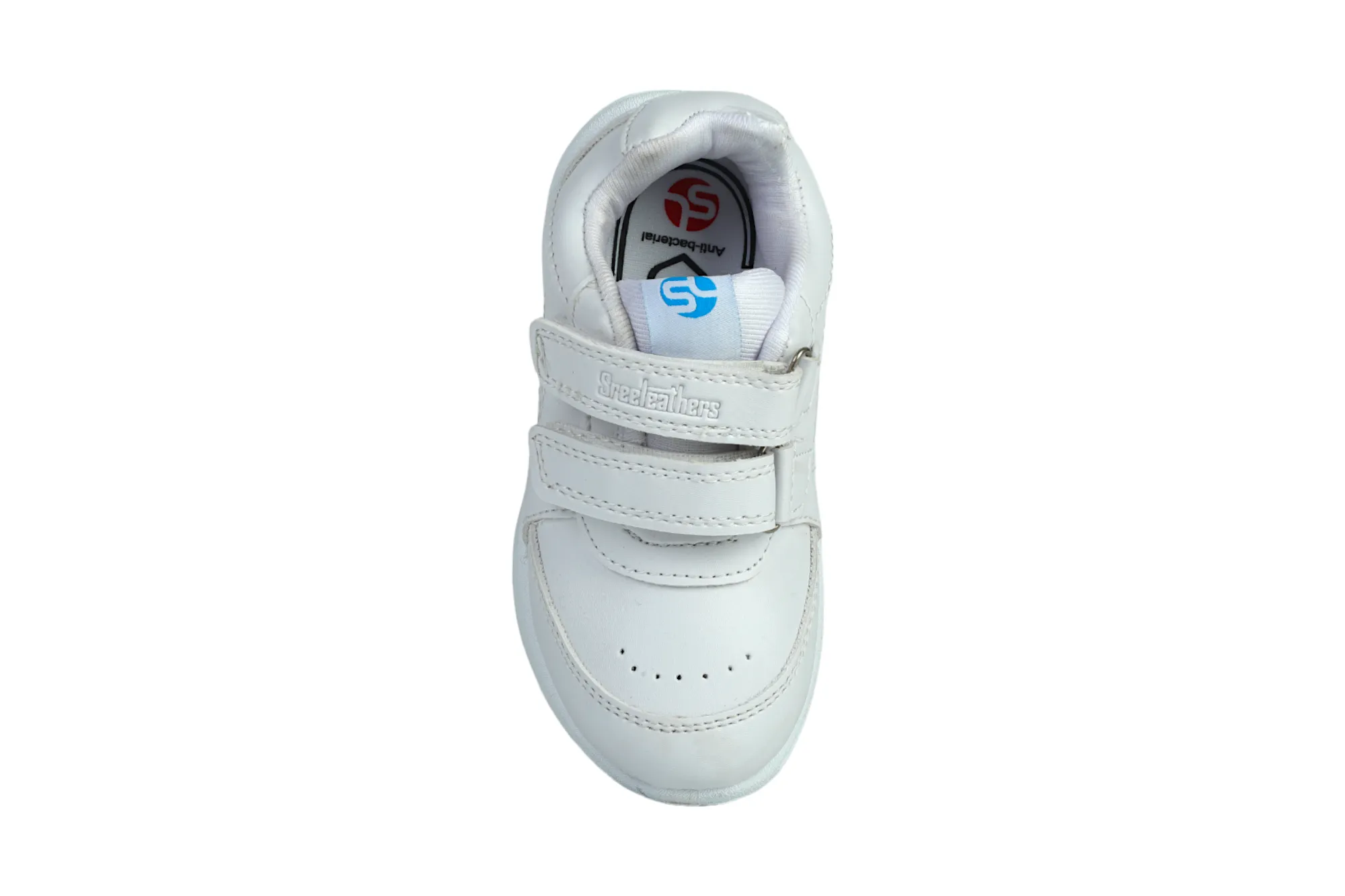 White Velcro School Shoes for Kids 57004 (2 to 9 Yrs)