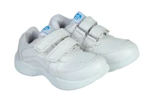 White Velcro School Shoes for Kids 57006