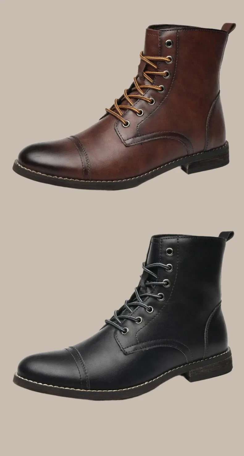 Winter Fashion Leather Men Boots