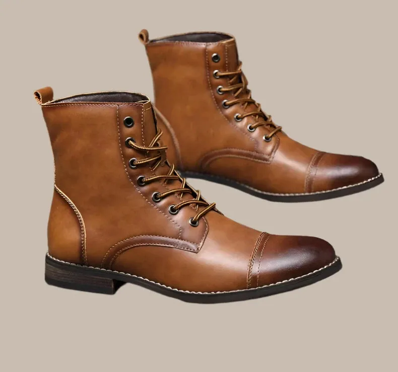 Winter Fashion Leather Men Boots