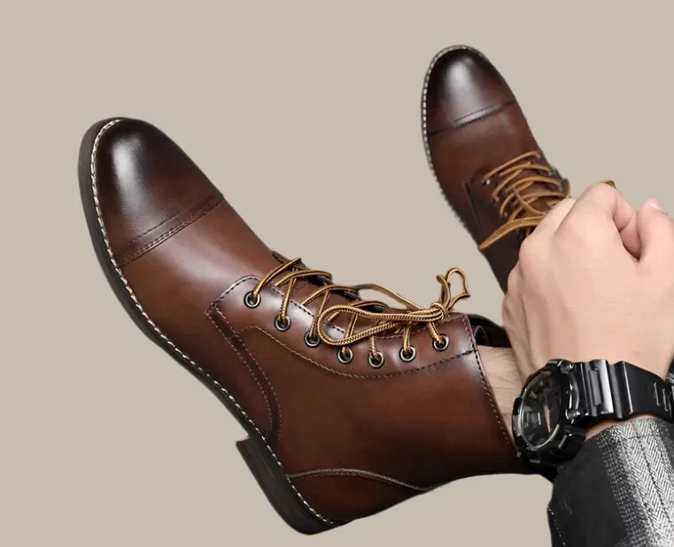 Winter Fashion Leather Men Boots